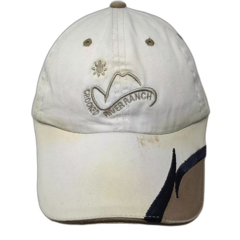 Town Talk Baseball Cap Beige Brown One Size Crooked River Ranch Slideback Hat